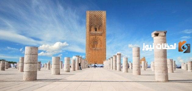 معلومات عن صومعة حسان بالفرنسية مكتوبة