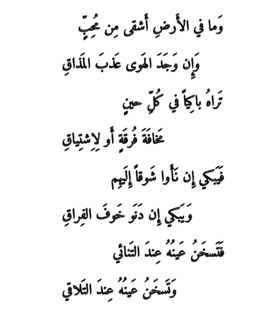 اجمل بيت شعر غزل في العصر الحديث