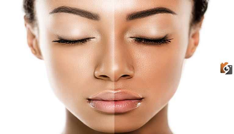 تفتيح البشرة السمراء بسرعة في المنزل