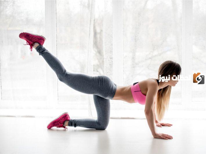 تمارين لتخسيس الأرداف في المنزل1