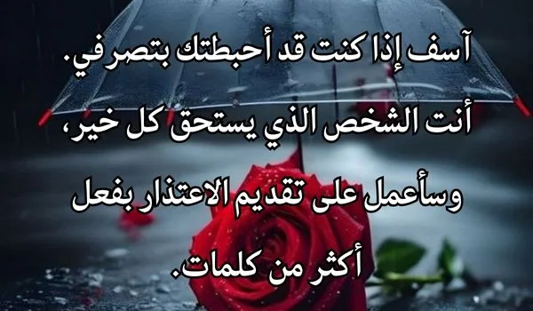 خواطر اعتذار وأسف للحبيب قوية ومؤثرة