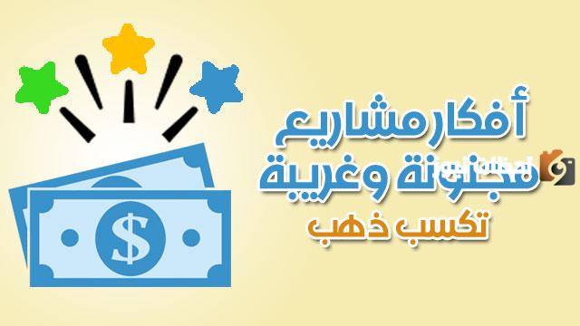 أفكار مشاريع غريبة وجديدة لكنها مربحة وجديدة ولا تحتاج إلى رأس مال كبير