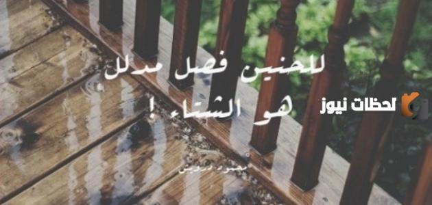 خواطر الشتاء الدافئة والحزينة 