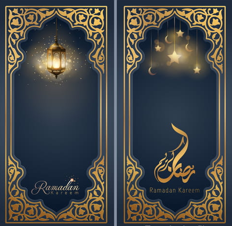 تحميل بطاقات تهنئة جاهزة للتحميل والكتابة 2025 قوالب فارغة لتصميم بطاقات تهنئة رمضانية مميزة