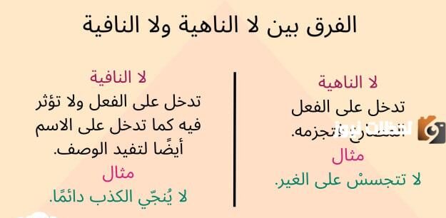 ما هو الفرق بين لا النافية ولا الناهية
