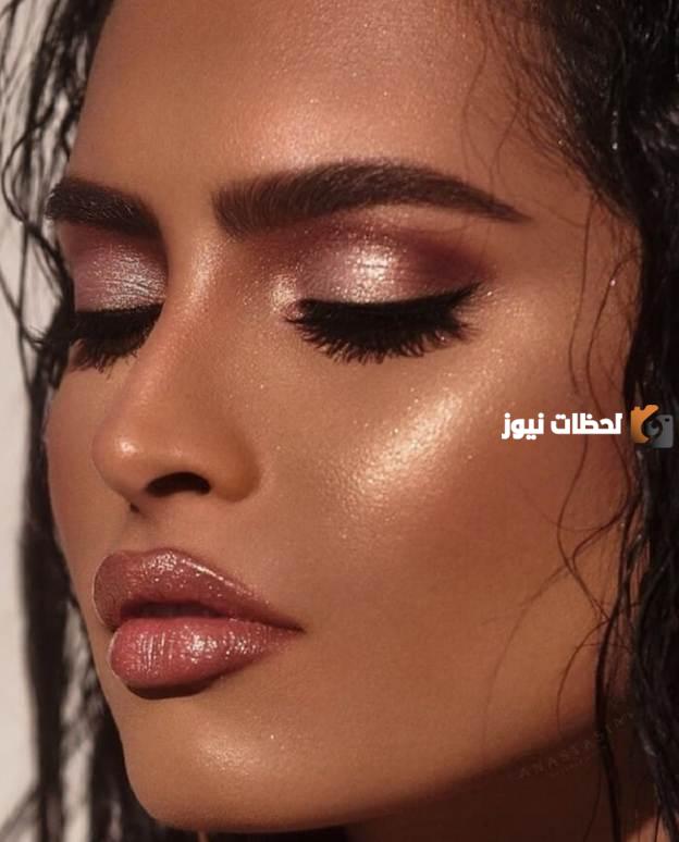 مكياج العروس السمراء بالصور في المنزل