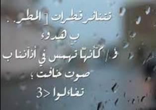 كلام وخواطر عن المطر والشتاء