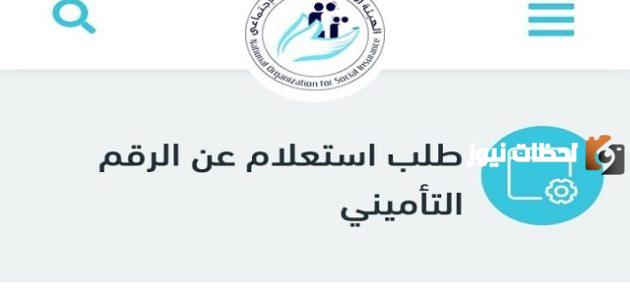 ما هو رابط وخطوات الاستعلام عن الرقم التأميني برقم البطاقة