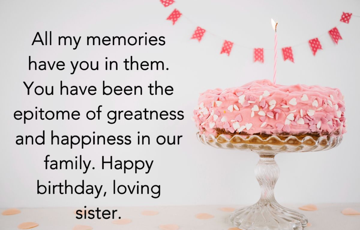 تهنئة عيد ميلاد أختي بالإنجليزي