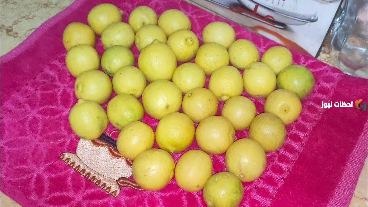 طريقة تخزين الليمون بكميات كبيرة في رمضان