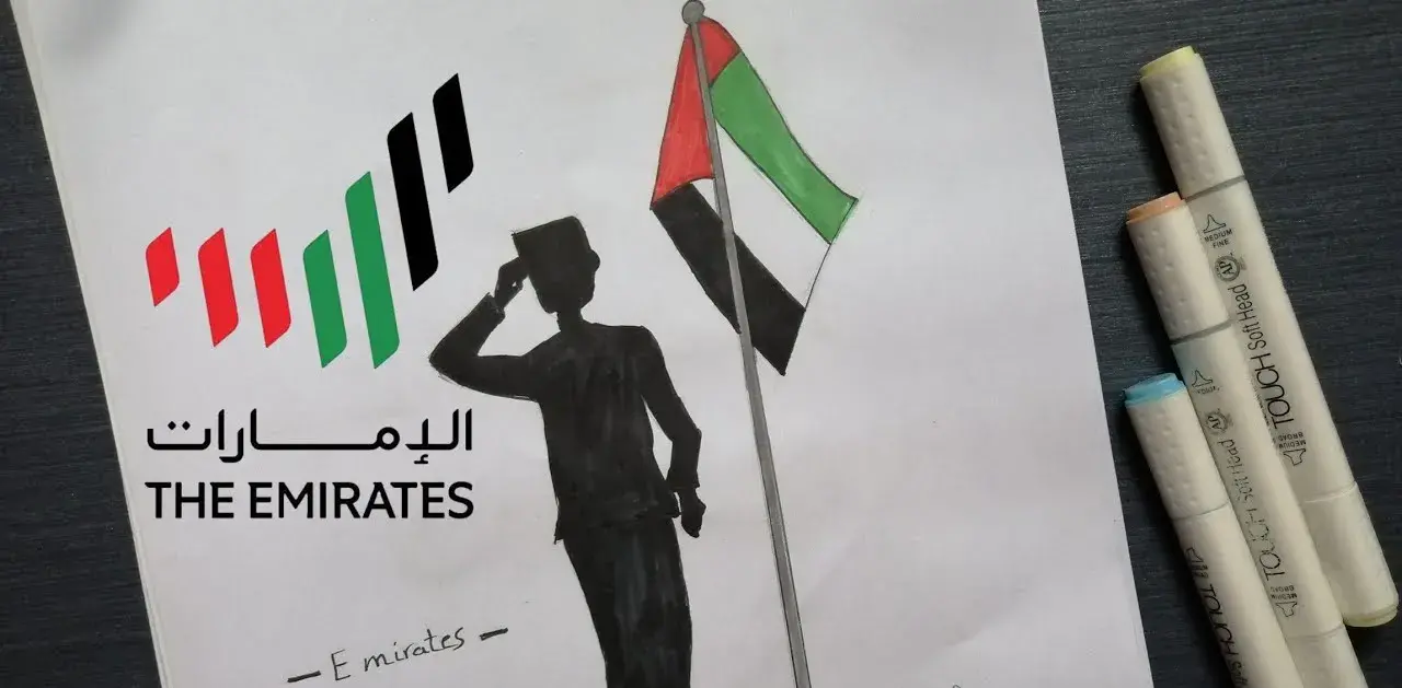 رسومات عن يوم العلم الامارات