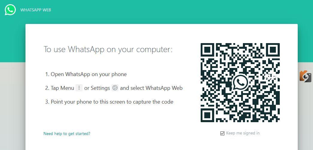 انشاء حساب الواتساب على الكمبيوتر