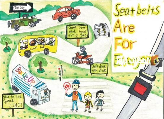 رسومات عن السلامة المرورية