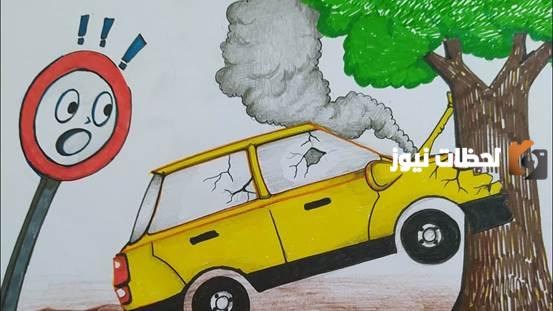  رسومات عن السلامة المرورية