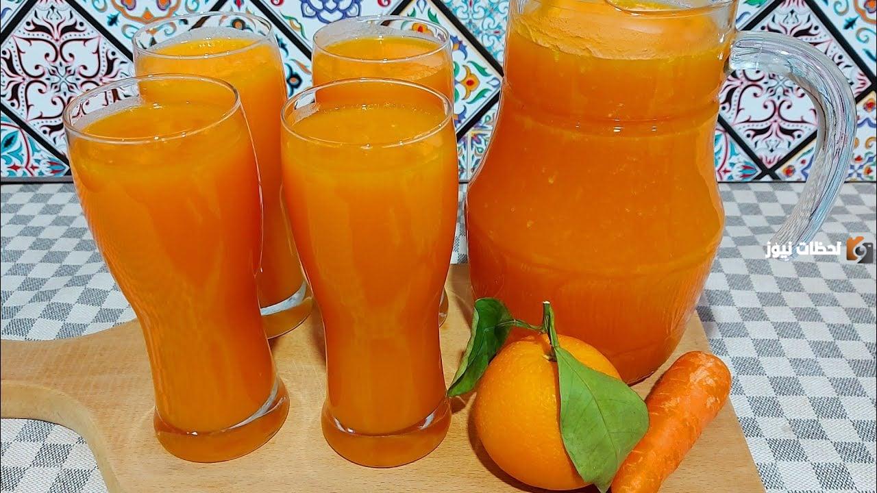 من أحلى عصائر رمضان… طريقة تحضير عصير البرتقال بالجزر المركز