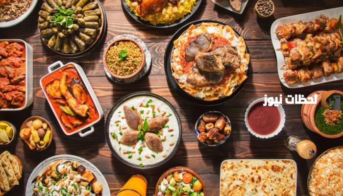 أطباق رمضانية مكتوبة