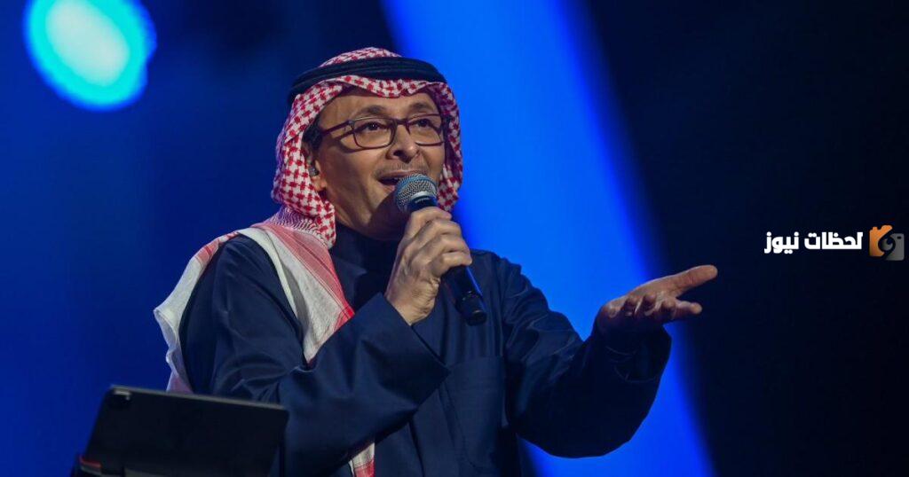 الفنان عبد المجيد يهنئ الجمهور في حفل الأمس