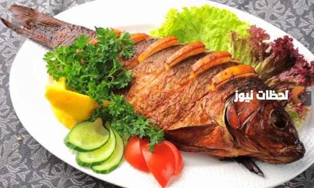 سمكة حرة طرابلسية بالكزبرة والثوم