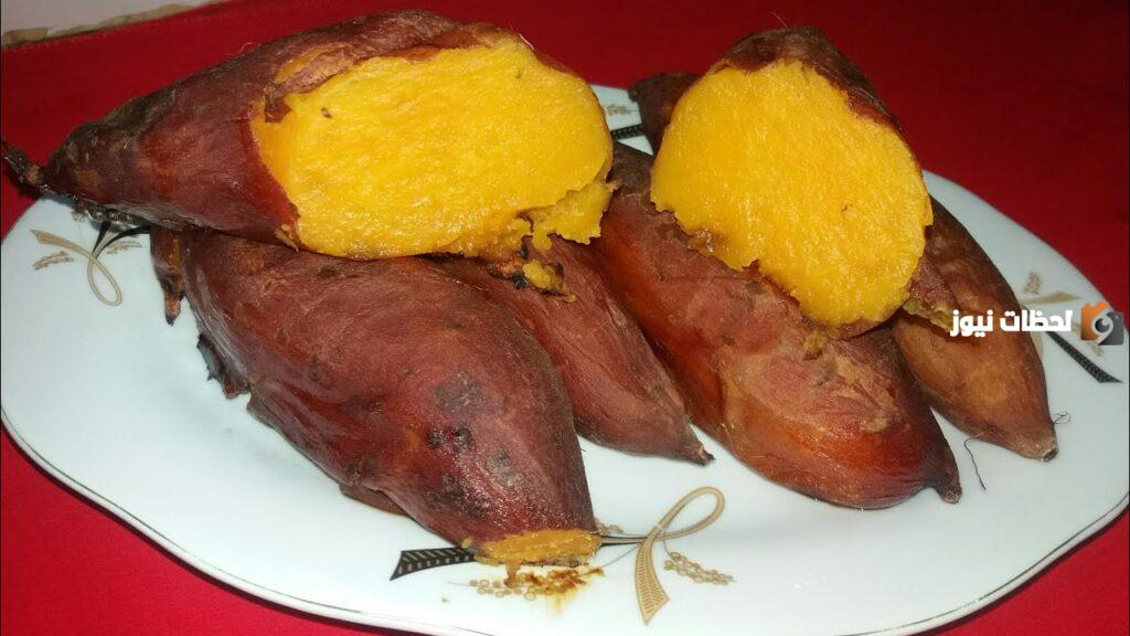 طريقة شوي البطاطا الحلوة