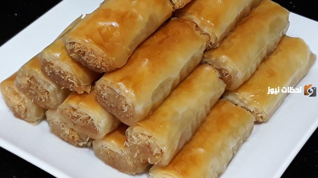 طريقة عمل جلاش بالكنافة والمكسرات