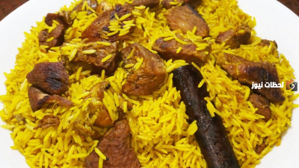 طريقة عمل كبسة اللحم بالارز البسمتي بطريقة سهلة وجديدة