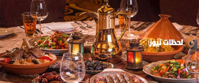 موائد الإفطار في شهر رمضان