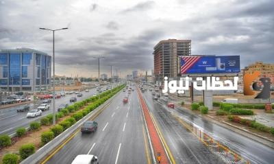 أعمال الصيانة في طريق الملك فهد