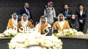 منصور بن محمد يقود وفد الإمارات في اجتماع رؤساء اللجان الأولمبية الخليجية بالكويت.