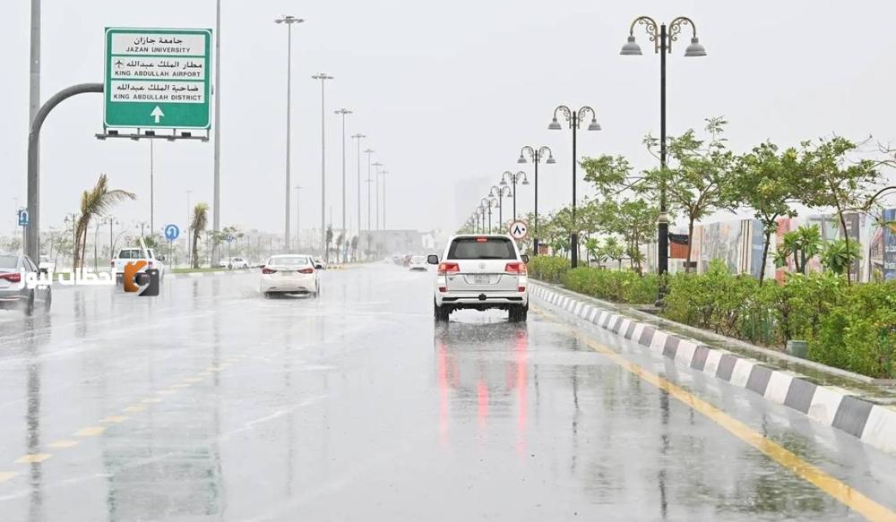 أمطار متفرقة تضرب جازان