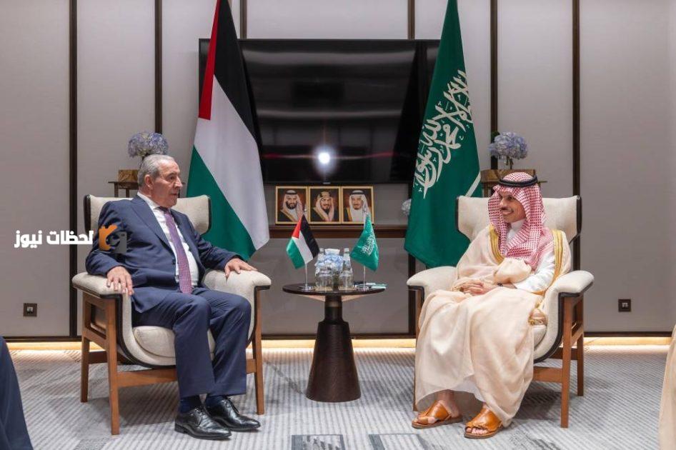 استقبال نائب رئيس دولة فلسطين من قبل وزير الخارجية