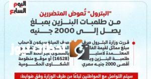 البترول تعوض المتضررين من مضخات البنزين بمبلغ 2000 جنيه (إنفوجراف)