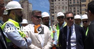 السفير الفرنسي يتابع تنفيذ مشروع مترو الإسكندرية خلال زيارة تفقدية