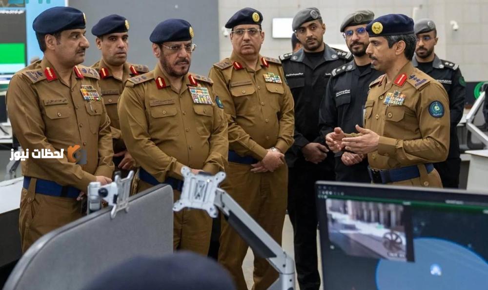 اللواء حمود الفرج يتفقد جهود الدفاع المدني بالمدينة المنورة