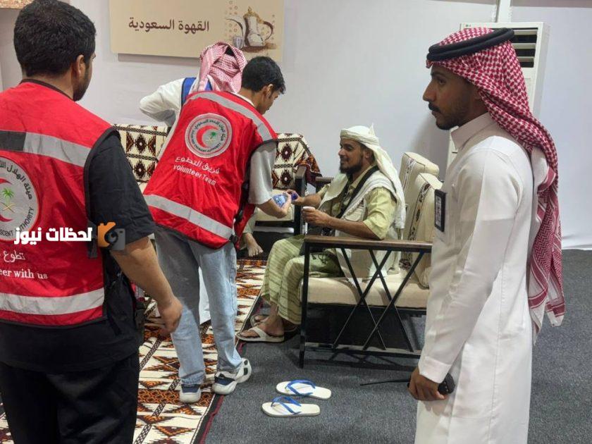 «الهلال الأحمر» في نجران يدعم حجاج اليمن بخدمات مميزة