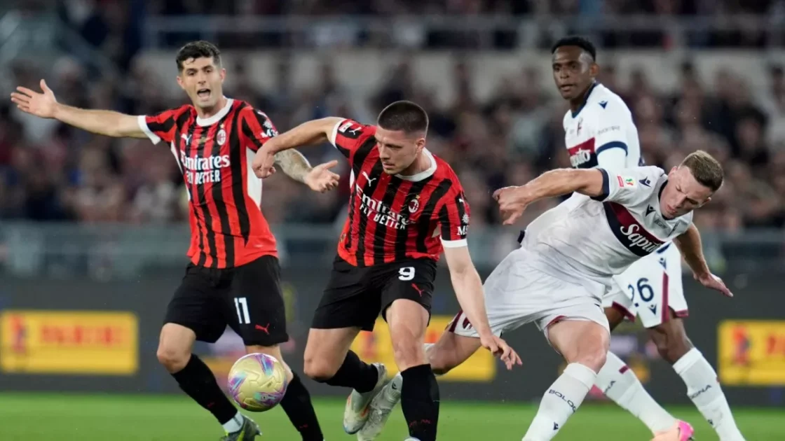 بولونيا يتوج بلقب كأس إيطاليا بعد الفوز على ميلان