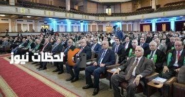 جامعة القاهرة تكرّم وزير العدل ورؤساء الهيئات القضائية من خريجيها، مع صور توثيقية.