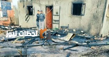 حريق يدمر 3 منازل بدمياط والشرطة تسيطر عليه دون إصابات.