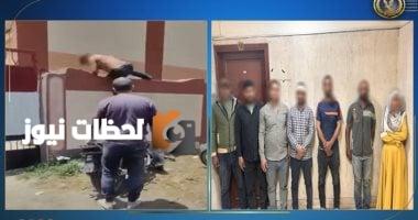 شخص يتسلق سور مدرسة ويثير الذعر بسلاح بسبب خلاف على طفل (فيديو)