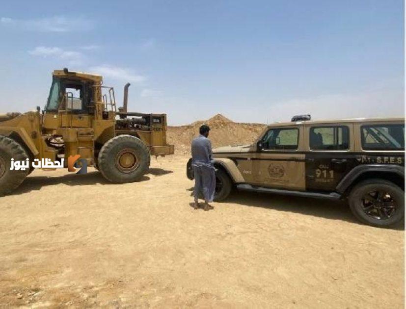 ضبط مقيم ينتهك نظام البيئة في المدينة المنورة لاستغلال الرواسب