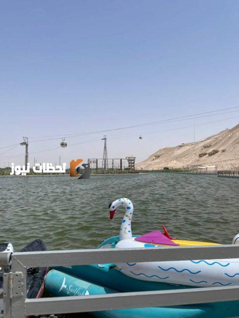 قوارب سياحية في بحيرة الأحساء