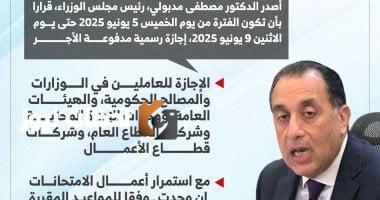 كل عام وأنتم بخير.. إجازة عيد الأضحى من الخميس 5 يونيو حتى الاثنين 9 يونيو