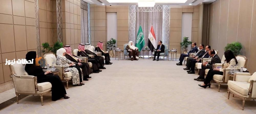 لقاء آل الشيخ مع رئيس الوزراء المصري