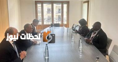 لقاء بين وزيري خارجية مصر وزامبيا خلال الاجتماع الأفريقي الأوروبي