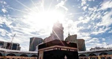 مكة تستقبل تعامد الشمس على الكعبة المشرفة الثلاثاء المقبل دوما.