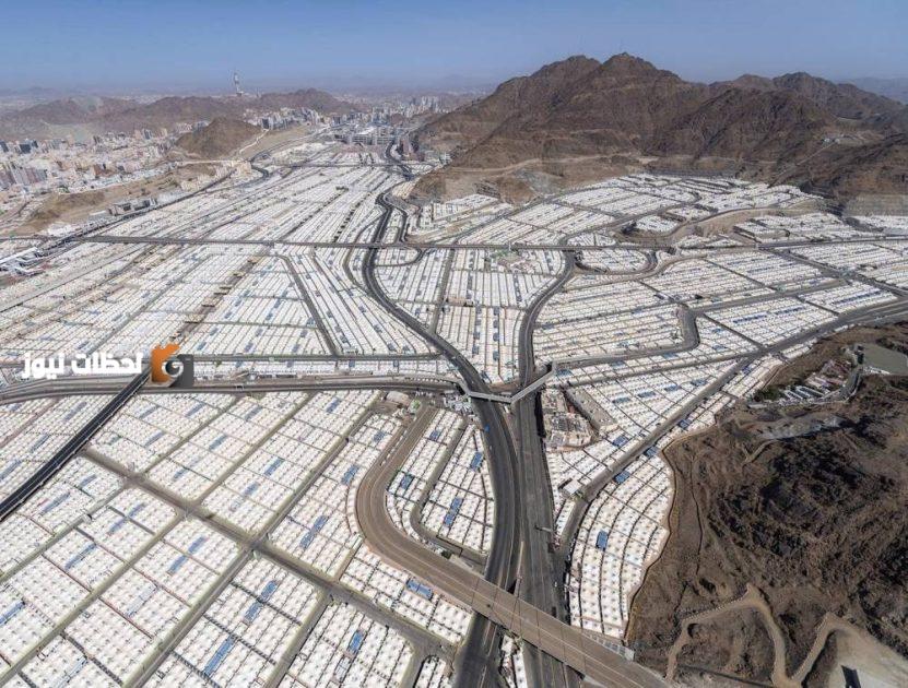 ضيوف الرحمن يصلون إلى مشعر منى.. إجراءات جوية لضمان انسيابية الحركة