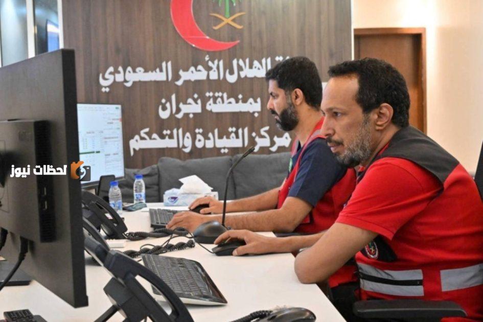 نجاح هلال نجران في 1169 بلاغاً إسعافياً