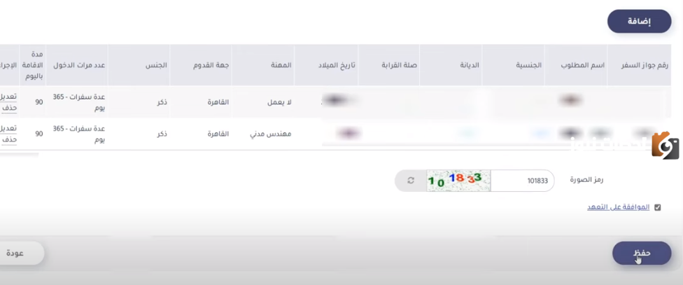طريقة الحصول على تأشيرة الزيارة الشخصية