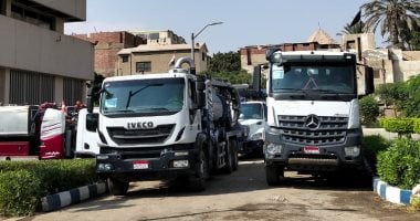 إطلاق سيارات مياه الشرب في محيط المتحف المصري الكبير للمواطنين نشر سيارات مياه الشرب بالقرب من طرق ومحاور المتحف المصرى الكبير