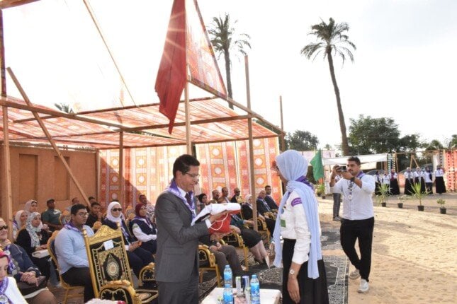 افتتاح رئيس جامعة بنها للمهرجان الإرشادي السادس عشر للجوالات يشهد رئيس جامعة بنها يفتتح المهرجان الإرشادي السادس عشر للجوالات