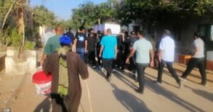 توديع المصور ماجد هلال في بنها بعد سقوطه من ونش توديع المصور ماجد هلال في بنها بعد سقوطه من ونش